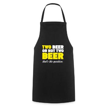 Bier Beer Alkohol Biergarten Shakespeare - Kochschürze - Schwarz - Vorne - AI Model Male 185 dark (185cm)