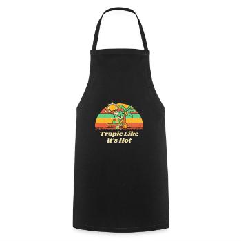 Tropic Like It's Hot Beach Traveler Ocean Travel - Kochschürze - Schwarz - Vorne - AI Model Male 185 dark (185cm)