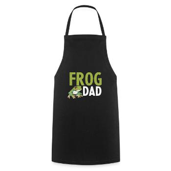 Frog Dad Father Herpetologist Amphibian Men - Cooking Apron - black - Front - AI Model Male 185 dark (185cm)