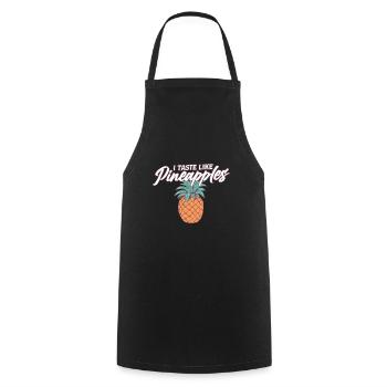 Swinger Lifestyle I Taste Like Pineapples - Kochschürze - Schwarz - Vorne - AI Model Male 185 dark (185cm)
