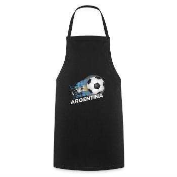 Argentina Travel Gift Idea - Cooking Apron - black - Front - AI Model Male 185 dark (185cm)