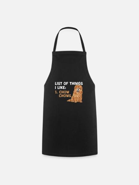 Chow Chow Dog - Cooking Apron - black