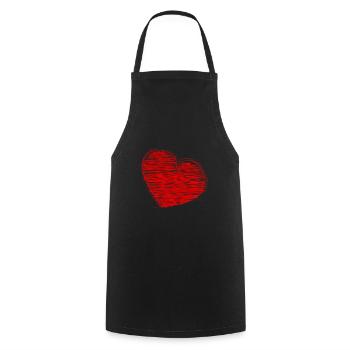 JOYEUX ANNIVERSAIRE. HAPPY BIRTHDAY. ANNIVERSAIRE. - Tablier de cuisine - noir - Devant - AI Model Male 185 dark (185cm)