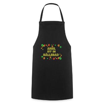 Boules Ariel - Tablier de cuisine - noir - Devant - AI Model Male 185 dark (185cm)