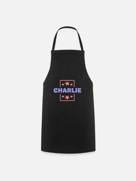 Charlie as Charlie - Cooking Apron - black