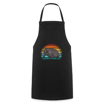 Black Rain Frog Breviceps Fuscus Frog - Cooking Apron - black - Front - AI Model Male 185 dark (185cm)