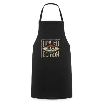 Edition Limitée Awesome Vintage 1953 Anniversaire - Tablier de cuisine - noir - Devant - AI Model Male 185 dark (185cm)