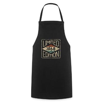 Edition Limitée Awesome Vintage 1968 Anniversaire - Tablier de cuisine - noir - Devant - AI Model Male 185 dark (185cm)