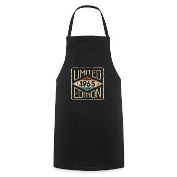 Limited Edition Awesome Vintage 1965 Birthday - Cooking Apron - black - Front - AI Model Male 185 dark (185cm)