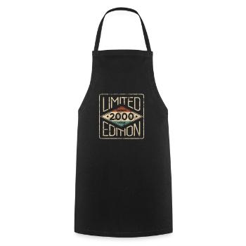 Édition Limitée Awesome Vintage 2000 Anniversaire - Tablier de cuisine - noir - Devant - AI Model Male 185 dark (185cm)