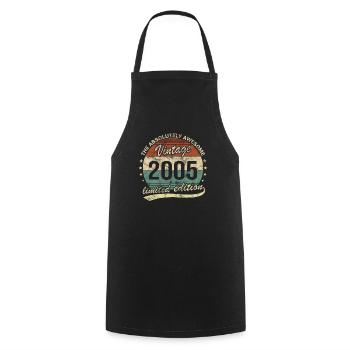 Awesome Since Vintage 2005 Retro Geburtstag Design - Kochschürze - Schwarz - Vorne - AI Model Male 185 dark (185cm)