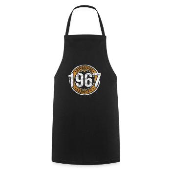 Awesome Since 1967 Retro Vintage Birthday - Cooking Apron - black - Front - AI Model Male 185 dark (185cm)