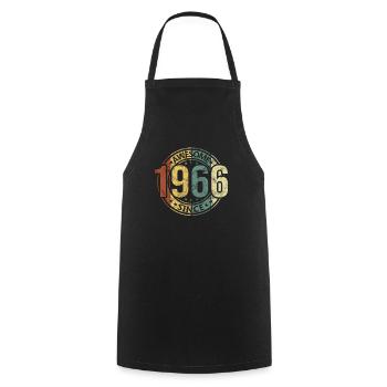 Awesome Since 1966 Retro Vintage Geburtstag - Kochschürze - Schwarz - Vorne - AI Model Male 185 dark (185cm)