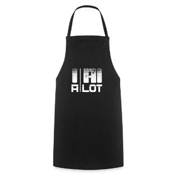 I AI Much Funny Artificial Intelligence Saying - Cooking Apron - black - Front - AI Model Male 185 dark (185cm)