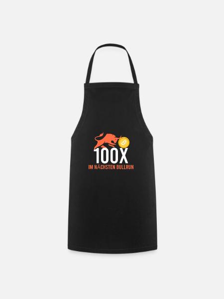 100x im nächsten Bullrun - Kochschürze - Schwarz