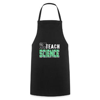 Enseigner la science rétro Science Teacher Designs - Tablier de cuisine - noir - Devant - AI Model Male 185 dark (185cm)