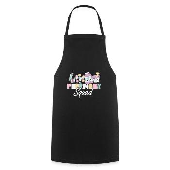 Pharmacy Squad Pharmacist Life Pharmacology - Cooking Apron - black - Front - AI Model Male 185 dark (185cm)