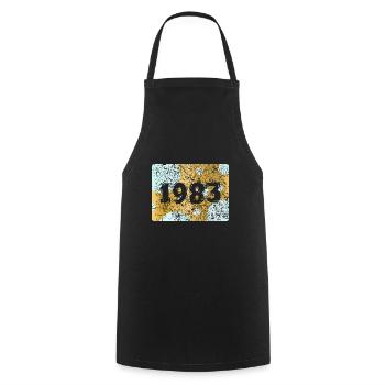1983 - Cooking Apron - black - Front - AI Model Male 185 dark (185cm)