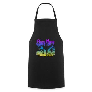 Phra Nang Thailand - Cooking Apron - black - Front - AI Model Male 185 dark (185cm)
