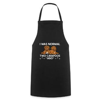 Cavapoo Cavoodle Capoodle Chien - Tablier de cuisine - noir - Devant - AI Model Male 185 dark (185cm)