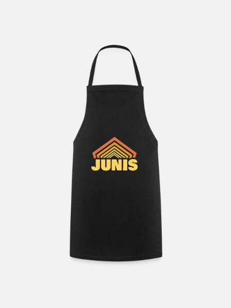 Geschenk für Junis - Kochschürze - Schwarz