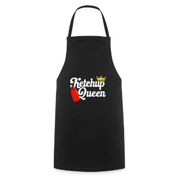 Ketchup Tomato ketchup - Cooking Apron - black - Front - AI Model Male 185 dark (185cm)