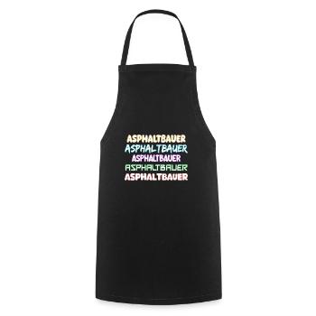 Asphalt builder as a job - Cooking Apron - black - Front - AI Model Male 185 dark (185cm)