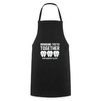 orthodontist - Cooking Apron - black - Front - AI Model Male 185 dark (185cm)