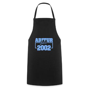 Jahr 2002 - Kochschürze - Schwarz - Vorne - AI Model Male 185 dark (185cm)
