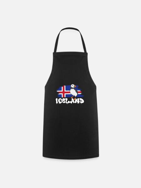 Macareux, Macareux, Starpin, Lunde - Tablier de cuisine - noir