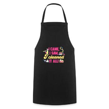 Service de ménage Femme de ménage Femme de ménage - Tablier de cuisine - noir - Devant - AI Model Male 185 dark (185cm)