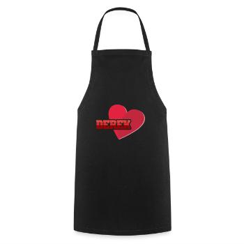 Derek as a first name - Cooking Apron - black - Front - AI Model Male 185 dark (185cm)