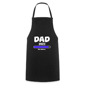 Dad 2023 Du wirst Papa 2023 Dad Shirt Papa2023 - Kochschürze - Schwarz - Vorne - AI Model Male 185 dark (185cm)