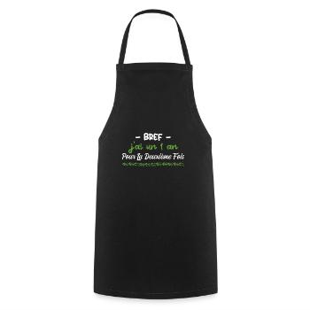 2 Ans Anniversaire - 1 ans pour la deuxième fois - Tablier de cuisine - noir - Devant - AI Model Male 185 dark (185cm)