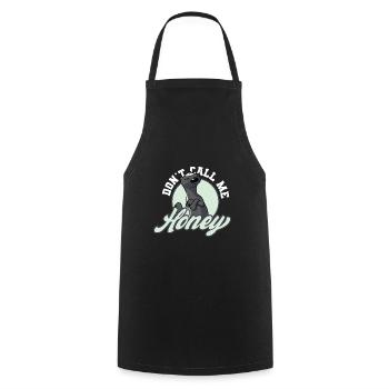 Ne m’appelez pas chérie - Tablier de cuisine - noir - Devant - AI Model Male 185 dark (185cm)