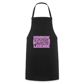 1954 - Cooking Apron - black - Front - AI Model Male 185 dark (185cm)