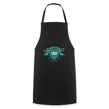 2028 - Cooking Apron - black - Front - AI Model Male 185 dark (185cm)
