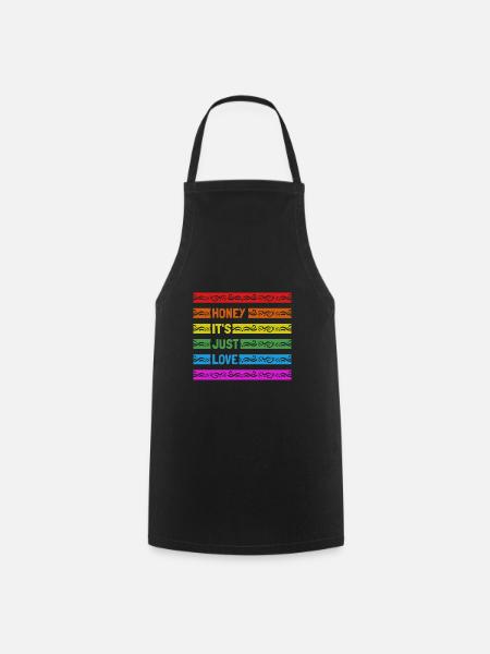 LGBT Kleidung Pride Shirt, gay pride lgbtq shirt - Kochschürze - Schwarz