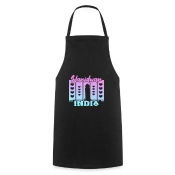 Haridwar India Sunset - Cooking Apron - black - Front - AI Model Male 185 dark (185cm)