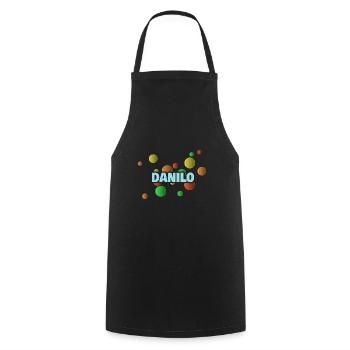 Birthday Danilo - Cooking Apron - black - Front - AI Model Male 185 dark (185cm)