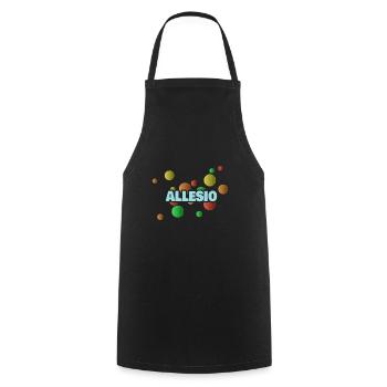 Geschenk für Allesio - Kochschürze - Schwarz - Vorne - AI Model Male 185 dark (185cm)