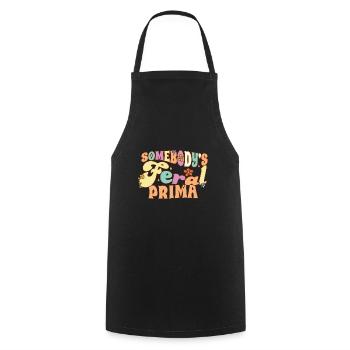 Somebody's Feral Prima Spanish Cousin Groovy - Cooking Apron - black - Front - AI Model Male 185 dark (185cm)