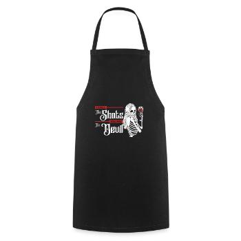 Shots trinken & Teufel bezahlen - Kochschürze - Schwarz - Vorne - AI Model Male 185 dark (185cm)