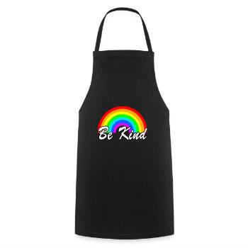 Sei freundlich Autismus-Bewusstsein Regenbogen Wähle Freundlichkeit - Kochschürze - Schwarz - Vorne - AI Model Male 185 dark (185cm)