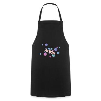 Gift Alwin - Cooking Apron - black - Front - AI Model Male 185 dark (185cm)