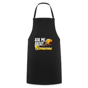 Parakeet, Parrot, Parakeet, Bird - Cooking Apron - black - Front - AI Model Male 185 dark (185cm)