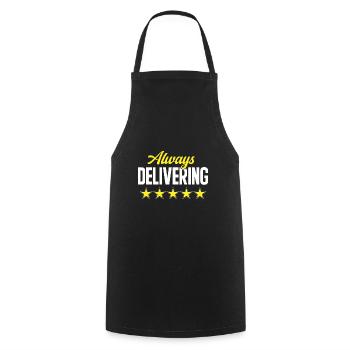 Supplier Package Delivery - Cooking Apron - black - Front - AI Model Male 185 dark (185cm)