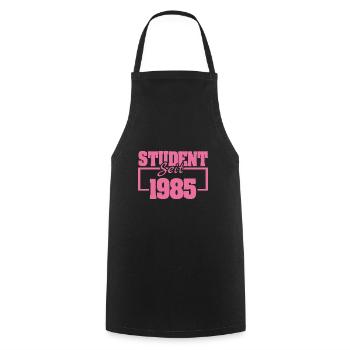 1985 - Cooking Apron - black - Front - AI Model Male 185 dark (185cm)
