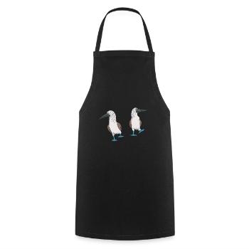 Blue-footed Booby Seabird Blue-footed Booby Seabird - Cooking Apron - black - Front - AI Model Male 185 dark (185cm)