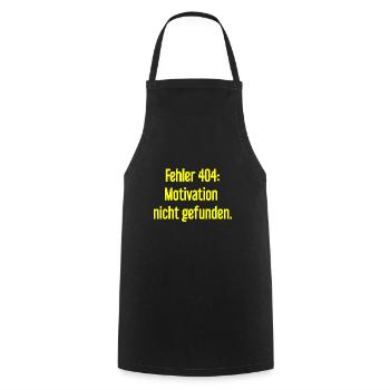 Erreur 404 : Motivation introuvable - Tablier de cuisine - noir - Devant - AI Model Male 185 dark (185cm)